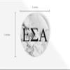 Epsilon Sigma Alpha Sticker Greek Sorority Decal for Car, Laptop, Windows, Officially Licensed Product, Monogram Design 5" x 5" - White Marble view 3