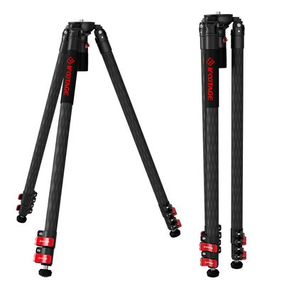 IFOOTAGE Tripod, 61 Carbon Fiber Video Camera Tripod with Quick Fastbowl, Max Load 19.8 lbs, Compatible with Canon, Nikon, Sony DSLR Camcorders