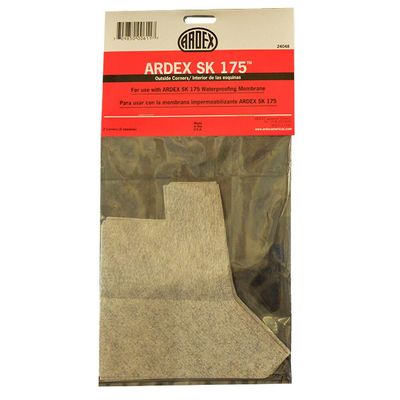 ARDEX SK-175 Polyethylene Preformed Waterproofing Membrane Seamless Outside Corners 2 Pcs Pack