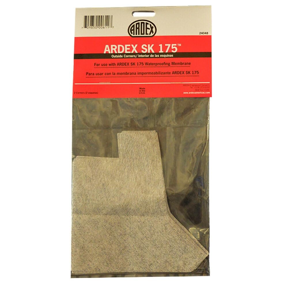 ARDEX SK-175 Polyethylene Preformed Waterproofing Membrane Seamless Outside Corners 2 Pcs Pack