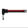 Micro SATA Cables Cable Assembly 2.5mm ID, 5.5mm OD Plug, Right Angle to Wire Leads Flat 1.00 Meter view 1