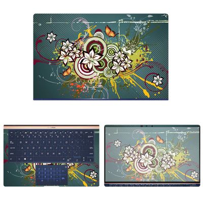 Decalrus - Protective Decal Floral Skin Sticker for Asus ZenBook 13 UX333FA (13.3" Screen) case Cover wrap ASzenbk13_ux333-181