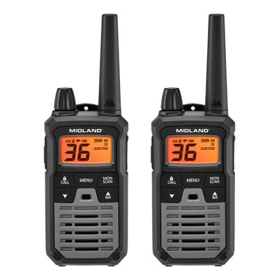 Midland T290VP4 High-Powered GMRS Two-Way Radios | Long-Range Communication with 36 Channels & 121 Privacy Codes | Durable, Water-Resistant Design for Outdoor Adventures