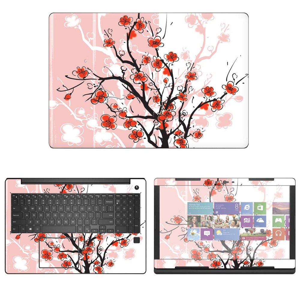 Decalrus - Protective Decal Cherry Blossom Skin Sticker for Dell Latitude 15 3590 (15.6" Screen) case Cover wrap DElatitude15_3590-85