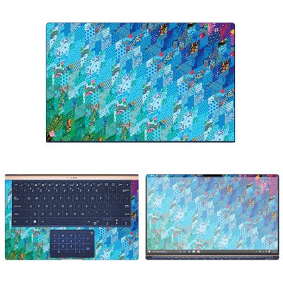 Decalrus - Protective Decal Rainbow Pattern Skin Sticker for Asus ZenBook 14 UX433FA (14" Screen) case Cover wrap ASzenbk14_ux433-147
