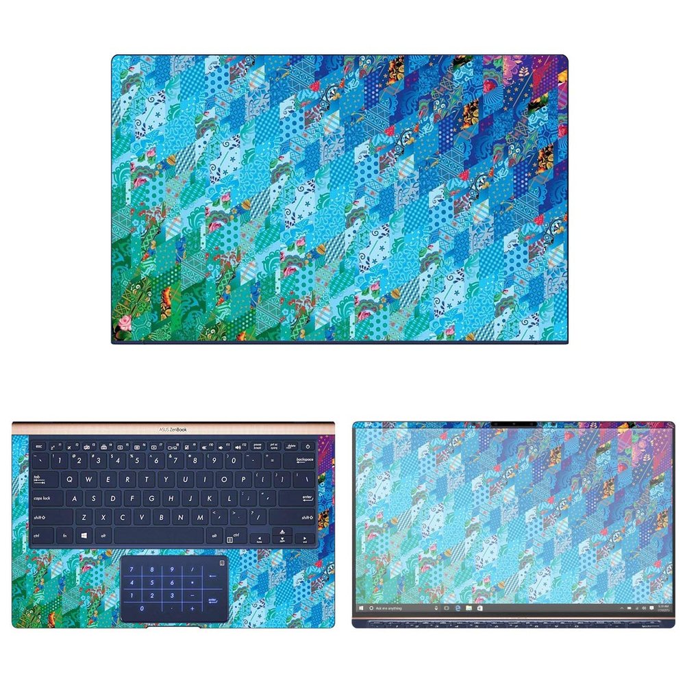 Decalrus - Protective Decal Rainbow Pattern Skin Sticker for Asus ZenBook 14 UX433FA (14" Screen) case Cover wrap ASzenbk14_ux433-147