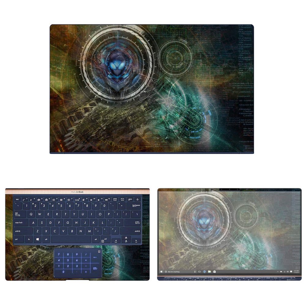 Decalrus - Protective Decal Abstract Skin Sticker for Asus ZenBook 14 UX433FA (14" Screen) case Cover wrap ASzenbk14_ux433-126