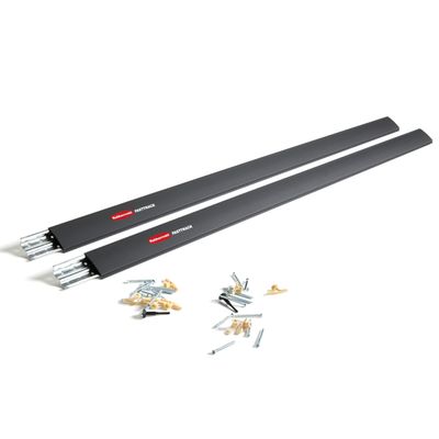 Rubbermaid Fasttrack Wall Mounted Storage and Organization System Rail Horizontal 48" 2-Pack Holds up to 1750 pounds Each Rail for Home/Garage Storage and Organization
