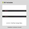 Rubbermaid Fasttrack Wall Mounted Storage and Organization System Rail Horizontal 48" 2-Pack Holds up to 1750 pounds Each Rail for Home/Garage Storage and Organization view 2