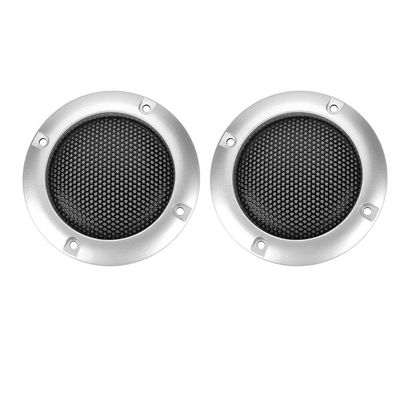 2 Inch Speaker Decorative Steel Mesh Circle Car Speaker Protective Mesh Cover Replacement(Silver)