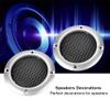 2 Inch Speaker Decorative Steel Mesh Circle Car Speaker Protective Mesh Cover Replacement(Silver) view 3
