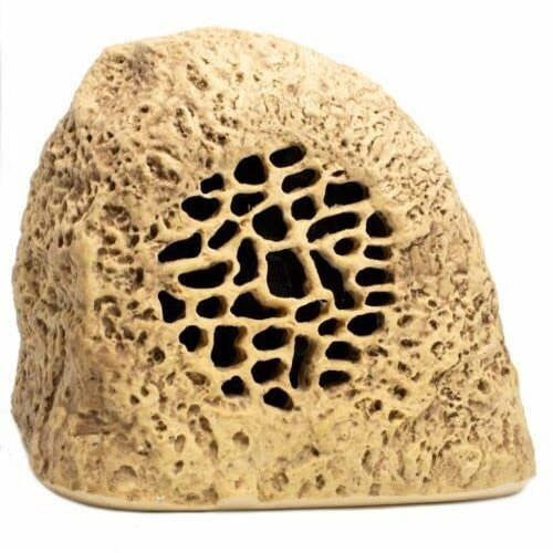 5.25" Real Rock Coax Outdoor Speaker Weatherproof Patio Garden Sandstone Home Audio
