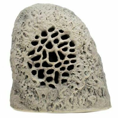 5.25" Real Rock Coax Outdoor Speaker Weatherproof Patio Garden Grey Home Audio