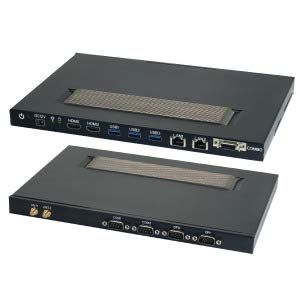 Acrosser AES-HM76Z1FLi71 Ultra Slim and Fanless Embedded System, Core i7 3517UE 1.7GHz, Dual HDMI, Dual GbE, 3 x USB3.0, 4 x COM, Mini PCIe Expansion, w/o Memory.
