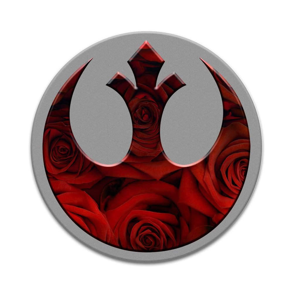 2X Sticker Set - Rebel Roses - for Phone Grip Stent Cell Phones Tablets (Stickers Only)
