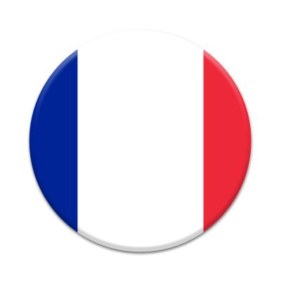 2X Sticker Set - French Flag - for Phone Grip Stent Cell Phones Tablets (Stickers Only)