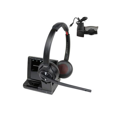 Plantronics Savi 8220 Wireless Headset System Bundle with Lifter- Productivity Package