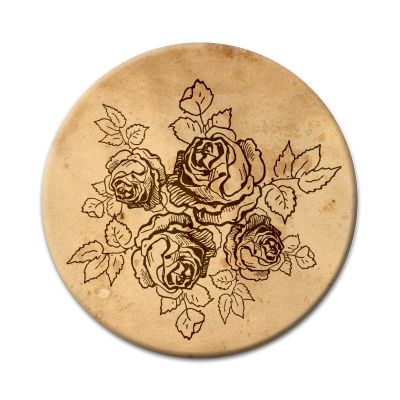 2X Sticker Set - Vintage Sketch Roses - for Phone Grip Stent Cell Phones Tablets (Stickers Only)