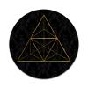 2X Sticker Set - Black Gold Geometric Triangle - for Phone Grip Stent Cell Phones Tablets (Stickers Only) view 1