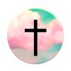 2X Sticker Set - Clouds Cross Symbol - for Phone Grip Stent Cell Phones Tablets (Stickers Only) view 1