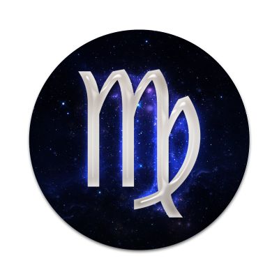 2X Sticker Set - Virgo Galaxy Zodiac Symbol - for Phone Grip Stent Cell Phones Tablets (Stickers Only)