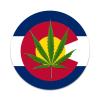2X Sticker Set - Colorado Flag Pot Leaf - for Phone Grip Stent Cell Phones Tablets (Stickers Only) view 1