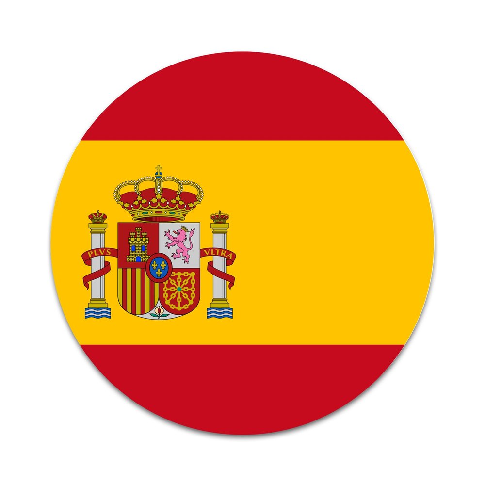 2X Sticker Set - Spanish Flag - for Phone Grip Stent Cell Phones Tablets (Stickers Only)