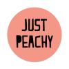 2X Sticker Set - Just Peachy - for Phone Grip Stent Cell Phones Tablets (Stickers Only) view 1