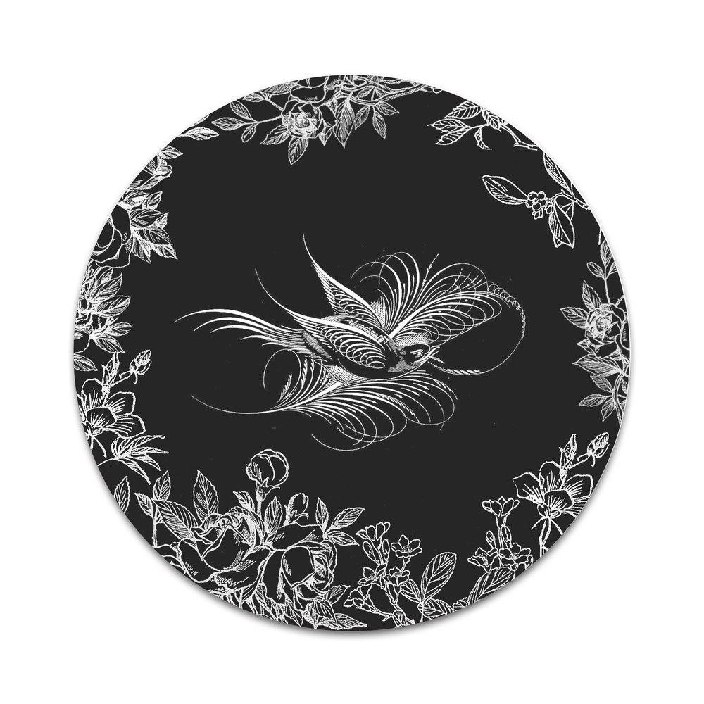 2X Sticker Set - Floral Bird Design - for Phone Grip Stent Cell Phones Tablets (Stickers Only)
