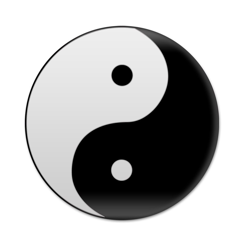 2X Sticker Set - Yin Yang Peace Symbol - for Phone Grip Stent Cell Phones Tablets (Stickers Only)