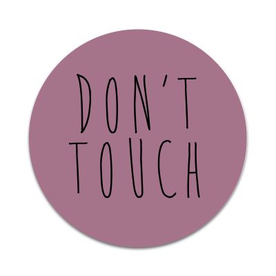 2X Sticker Set - Don't Touch Funny - for Phone Grip Stent Cell Phones Tablets (Stickers Only)