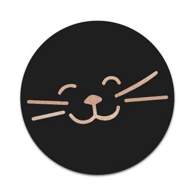 2X Sticker Set - Kitty Cat Face - for Phone Grip Stent Cell Phones Tablets (Stickers Only)