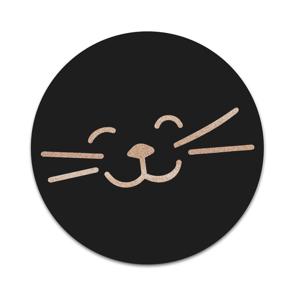 2X Sticker Set - Kitty Cat Face - for Phone Grip Stent Cell Phones Tablets (Stickers Only)