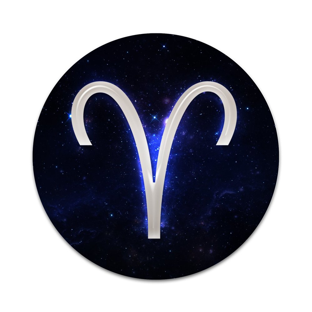 2X Sticker Set - Aries Galaxy Zodiac Symbol - for Phone Grip Stent Cell Phones Tablets (Stickers Only)