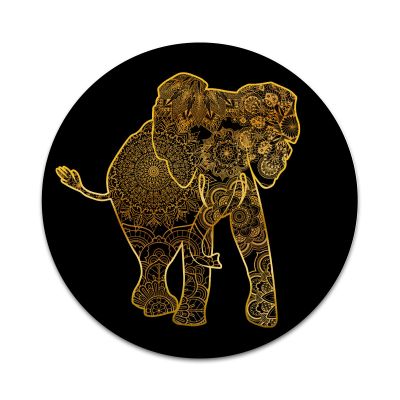 2X Sticker Set - Golden Mandala Elephant - for Phone Grip Stent Cell Phones Tablets (Stickers Only)