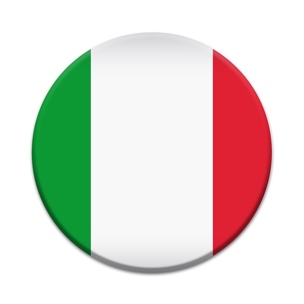 2X Sticker Set - Italian Flag - for Phone Grip Stent Cell Phones Tablets (Stickers Only)