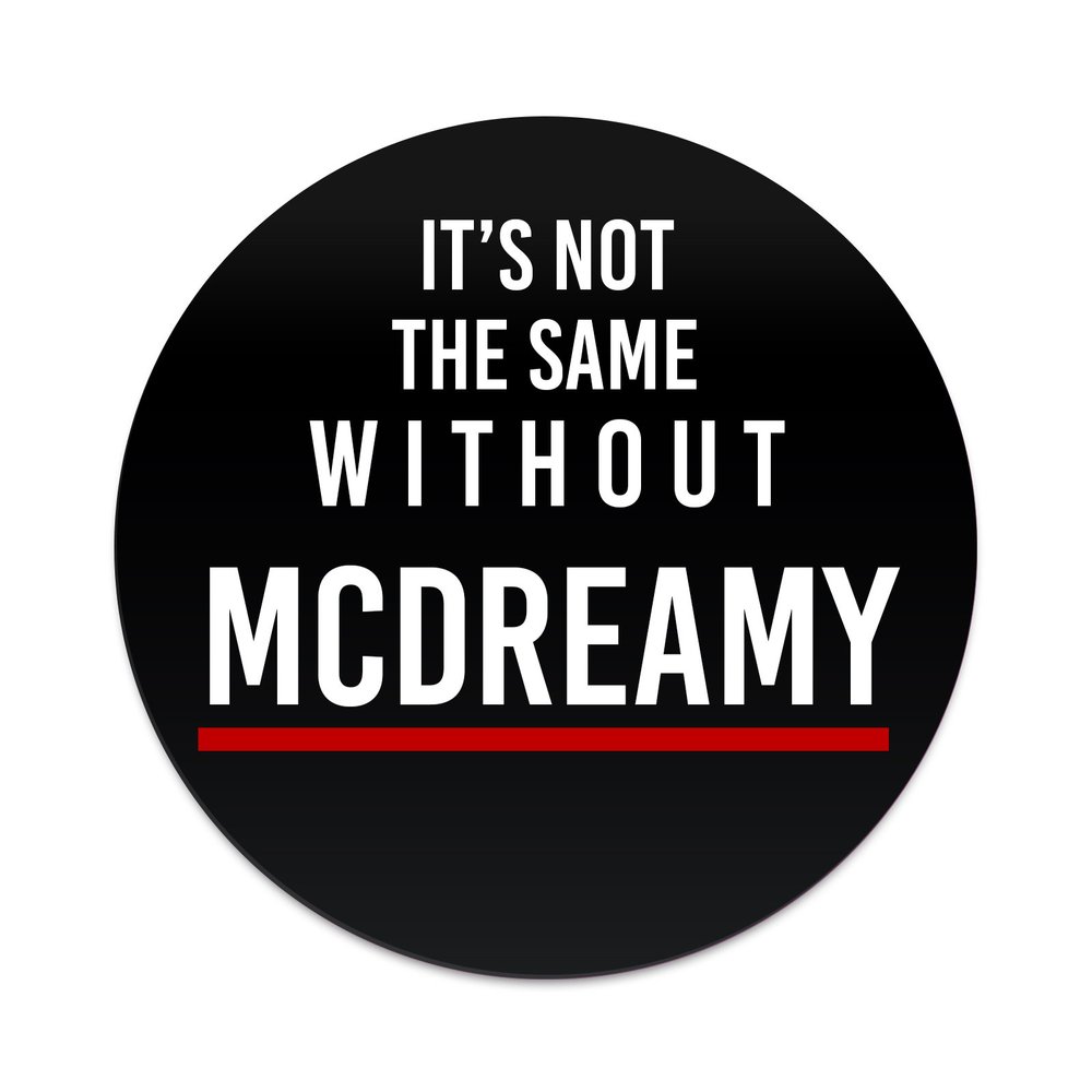 2X Sticker Set - It's Not The Same Without McDreamy - for Phone Grip Stent Cell Phones Tablets (Stickers Only)