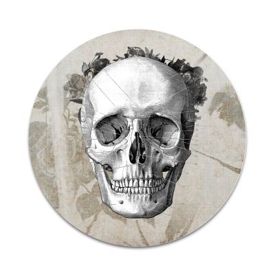 2X Sticker Set - Skull Floral Crown - for Phone Grip Stent Cell Phones Tablets (Stickers Only)