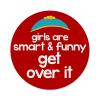 2X Sticker Set - Girls are Smart and Funny - for Phone Grip Stent Cell Phones Tablets (Stickers Only) view 1
