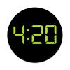 2X Sticker Set - 4:20 O'Clock - for Phone Grip Stent Cell Phones Tablets (Stickers Only) view 1