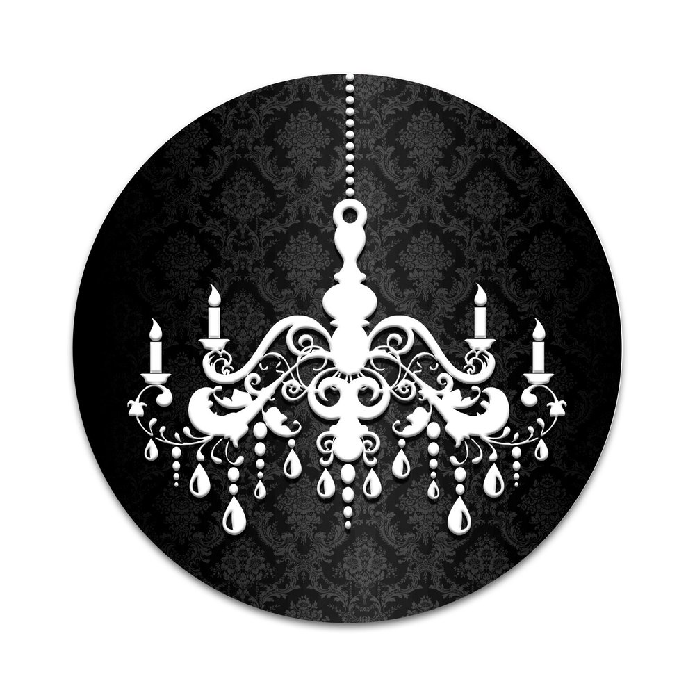 2X Sticker Set - Wallpaper Chandelier - for Phone Grip Stent Cell Phones Tablets (Stickers Only)