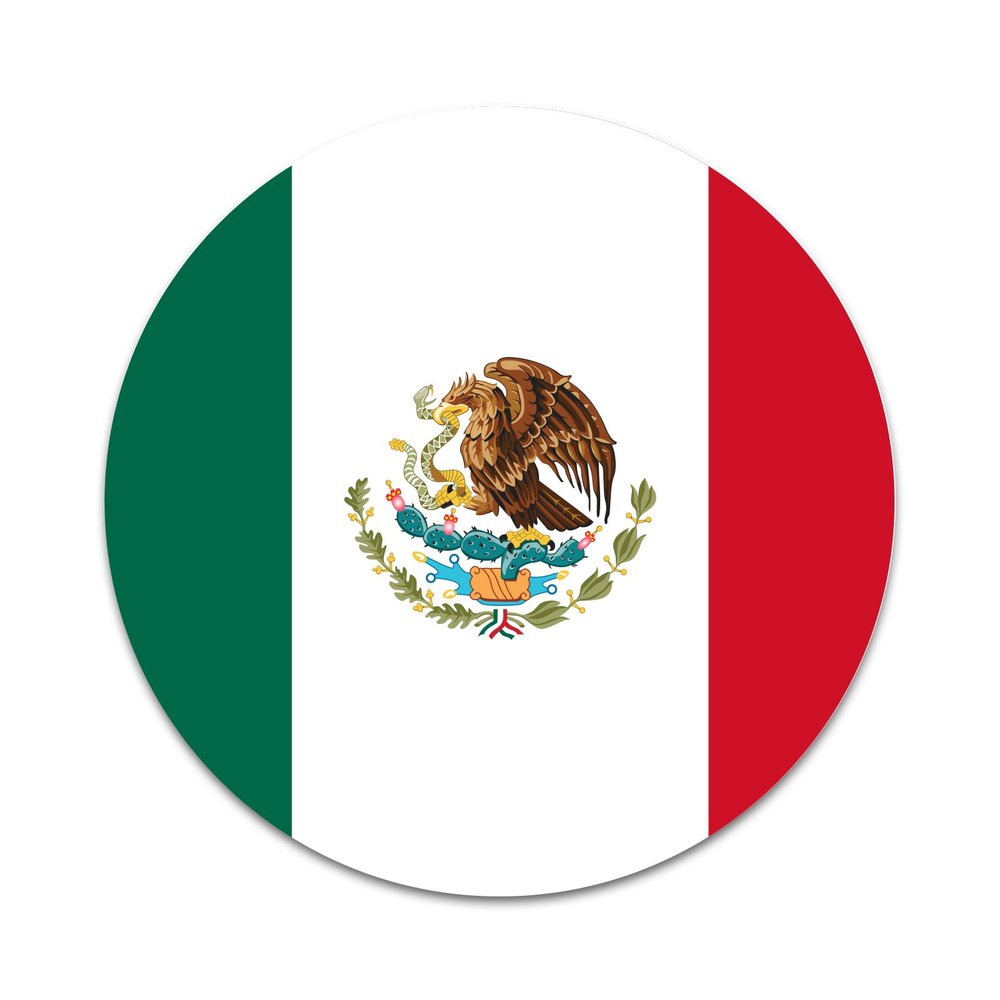 2X Sticker Set - Mexican Flag - for Phone Grip Stent Cell Phones Tablets (Stickers Only)