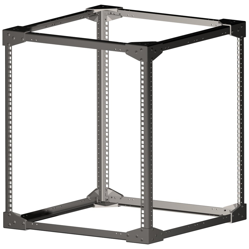 13" Deep Steel Server Rack Kit (Industry Standard 19" Width) 3/8" Square Holes