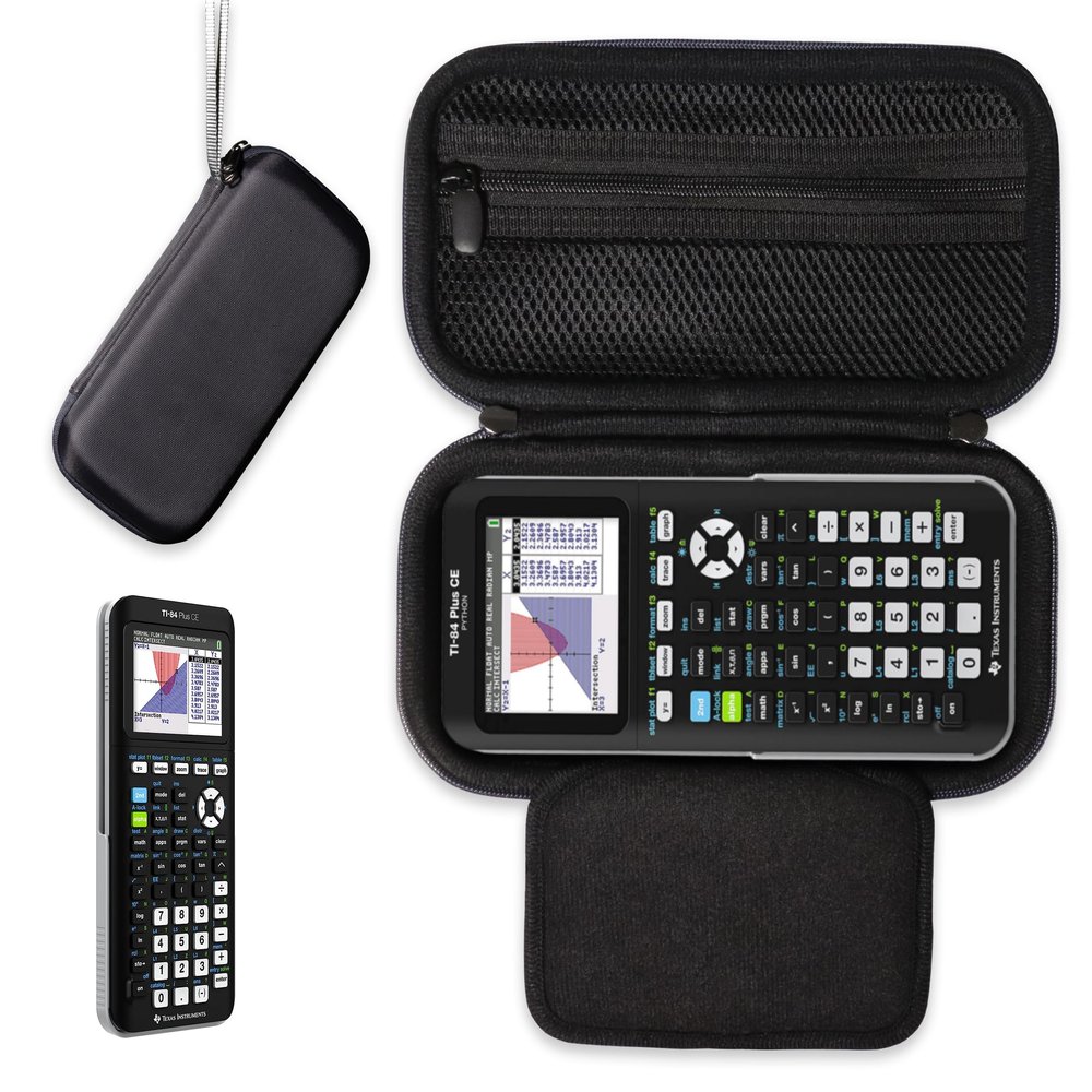 CaseSack Graphing Calculator Case for Texas Instruments TI84 Plus, TI84, TI83, TI89, TI-Nspire CXII/TI Nspire CX CAS/TI Nspire CX, Stationary mesh Pocket, Pen/Pencil Holder