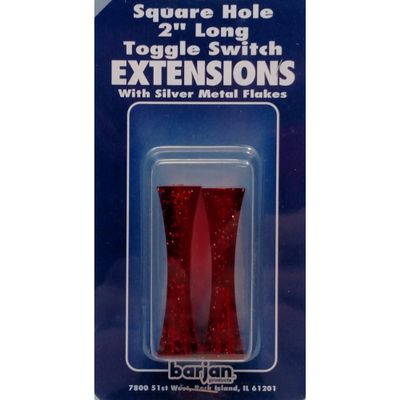 Barjan 056BP404 Long Square Hole Extension - Red44; 2 per Card