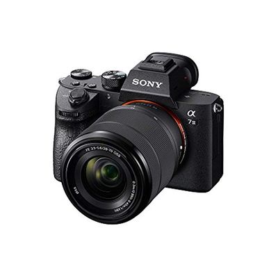 Sony a7 III Full-frame Mirrorless Interchangeable-Lens Camera with 28-70mm Lens Optical with 3-Inch LCD, Black (ILCE7M3K/B) (Renewed)