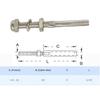 MH GLOBAL Set of 10 PC 4" Long End Fitting for 1/8" Cable Rail Railing Stainless Steel 316 Grade view 4
