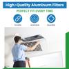 Replacement Aluminum Pre/Post Filter- 203373 9-7/8 X 19-13/16 X 3/8 2TSSS - Compatible with Honeywell Models F50E1083, F50E1091, F50E1182, F50E1190, F50E1315, F50E1223, F50A1124, (2-Pack) view 2
