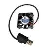 Coolerguys 5V USB Fan, 4 Cubic Feet Per Minute, USB Connector: 8, Dimensions: 40x40x10mm, Fan Speed: 5000 RPM, Noise Level: 21dB, Life Expectancy: 40,000 Hrs, High-Cooling view 2