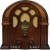 Crosley CR31D-WA Companion Retro AM/FM Radio, Vintage Bluetooth Speaker, Wireless Music Streaming for Home, Walnut view 1